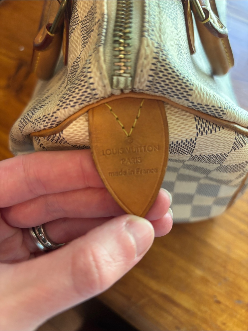 Louis Vuitton Speedy 25 in Damier Azur canvas - Picture 3 of 14